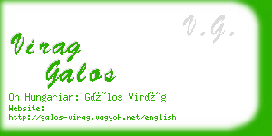 virag galos business card